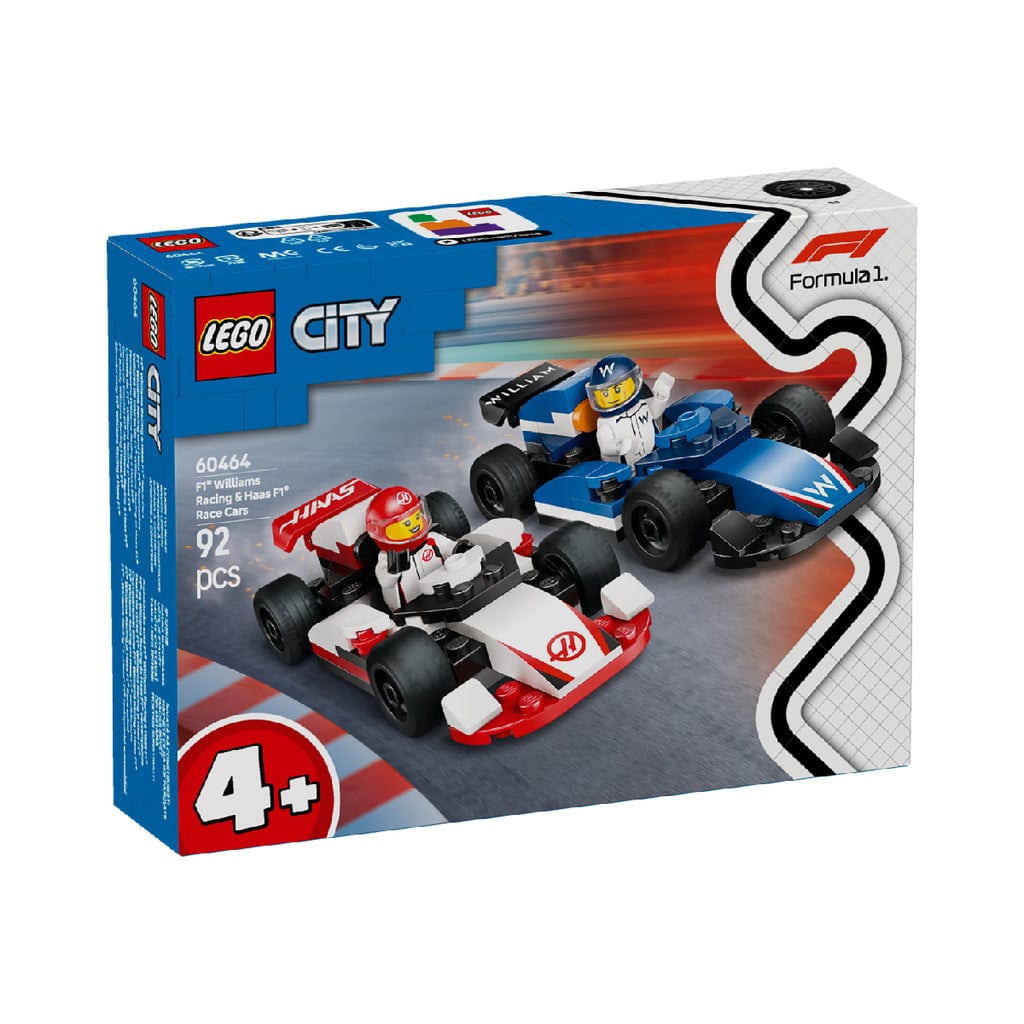 樂高與益智玩具:  樂高城市F1賽車站60464（92個零件） 
