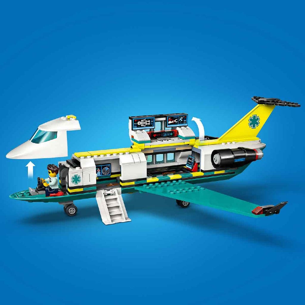  Đồ Chơi Lắp Ráp Máy Bay Cứu Hộ Khẩn Cấp LEGO CITY 60465 (403 chi tiết) 