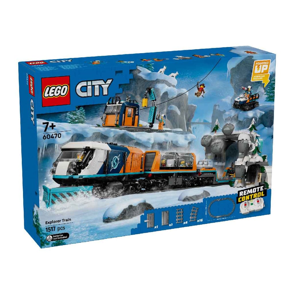 樂高與益智玩具:  極地探索火車 LEGO CITY 60470 (1517個零件) 