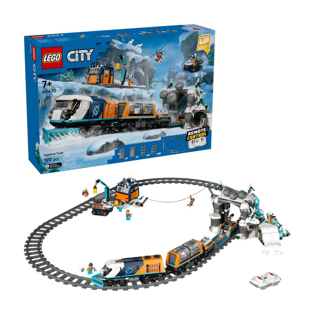 樂高與益智玩具:  極地探索火車 LEGO CITY 60470 (1517個零件) 