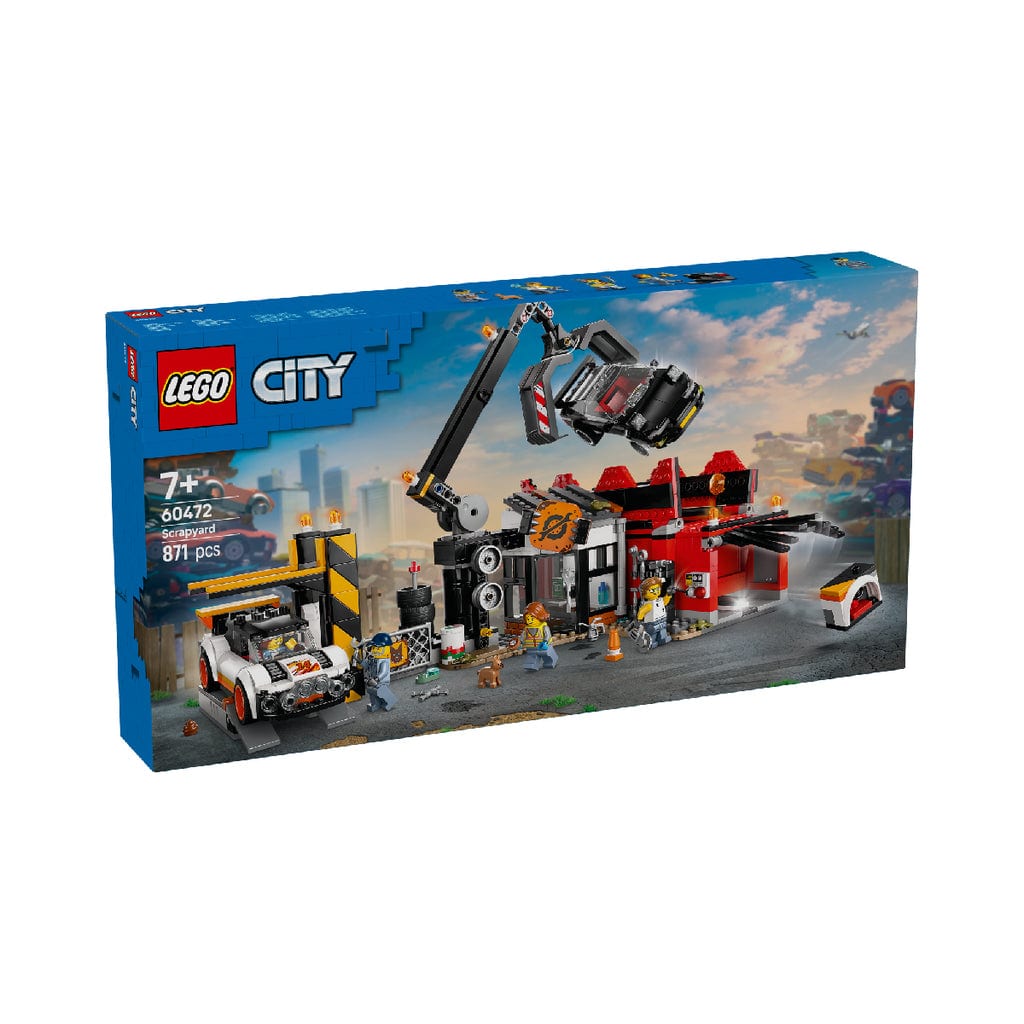 樂高與益智玩具:  汽車廢料場拼裝玩具 LEGO CITY 60472 (871 件) 