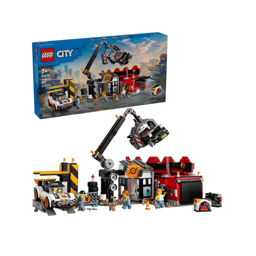 樂高與益智玩具:  汽車廢料場拼裝玩具 LEGO CITY 60472 (871 件) 