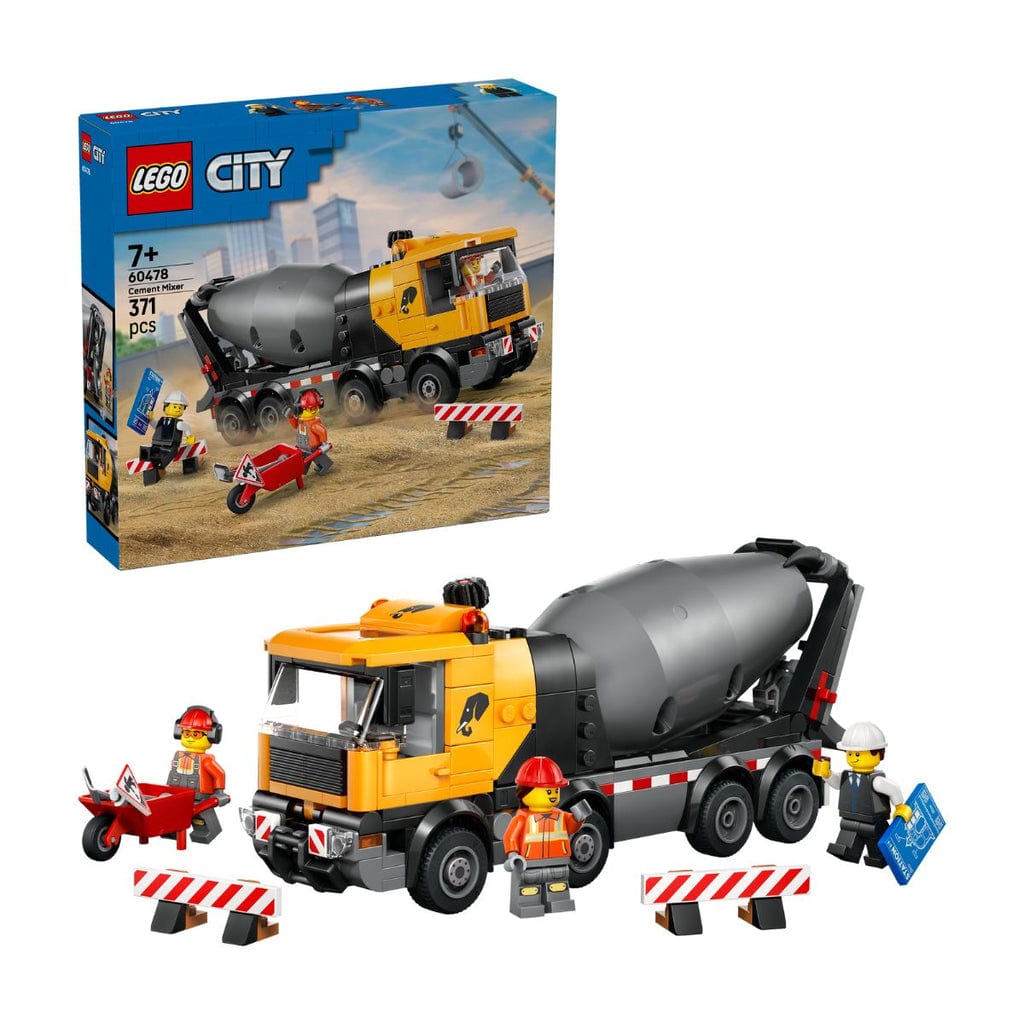 樂高與益智玩具:  混凝土攪拌車 LEGO CITY 60478 (371 件) 