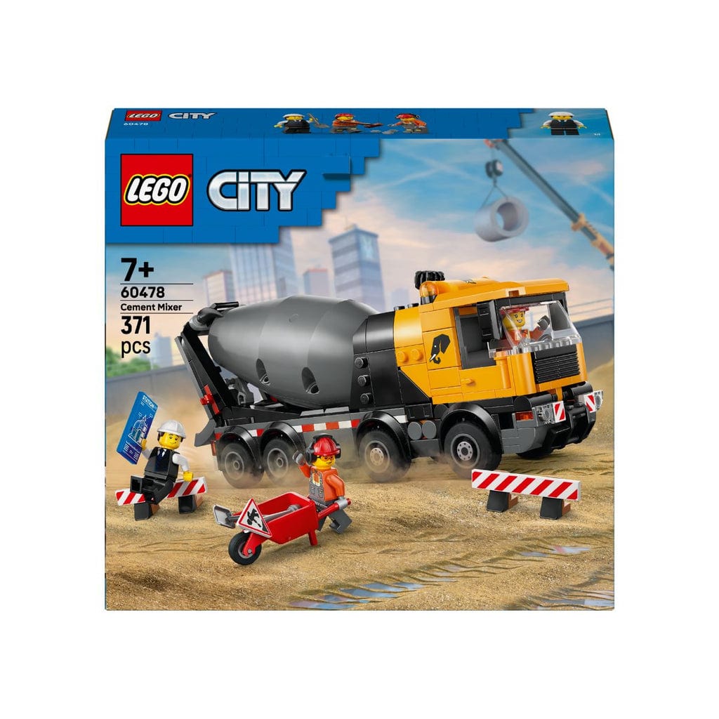 樂高與益智玩具:  混凝土攪拌車 LEGO CITY 60478 (371 件) 