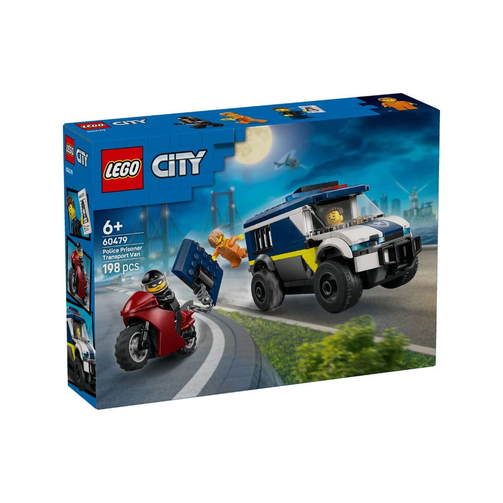 樂高與益智玩具:  專用警車拼裝玩具，運送囚犯 LEGO CITY 60479 
