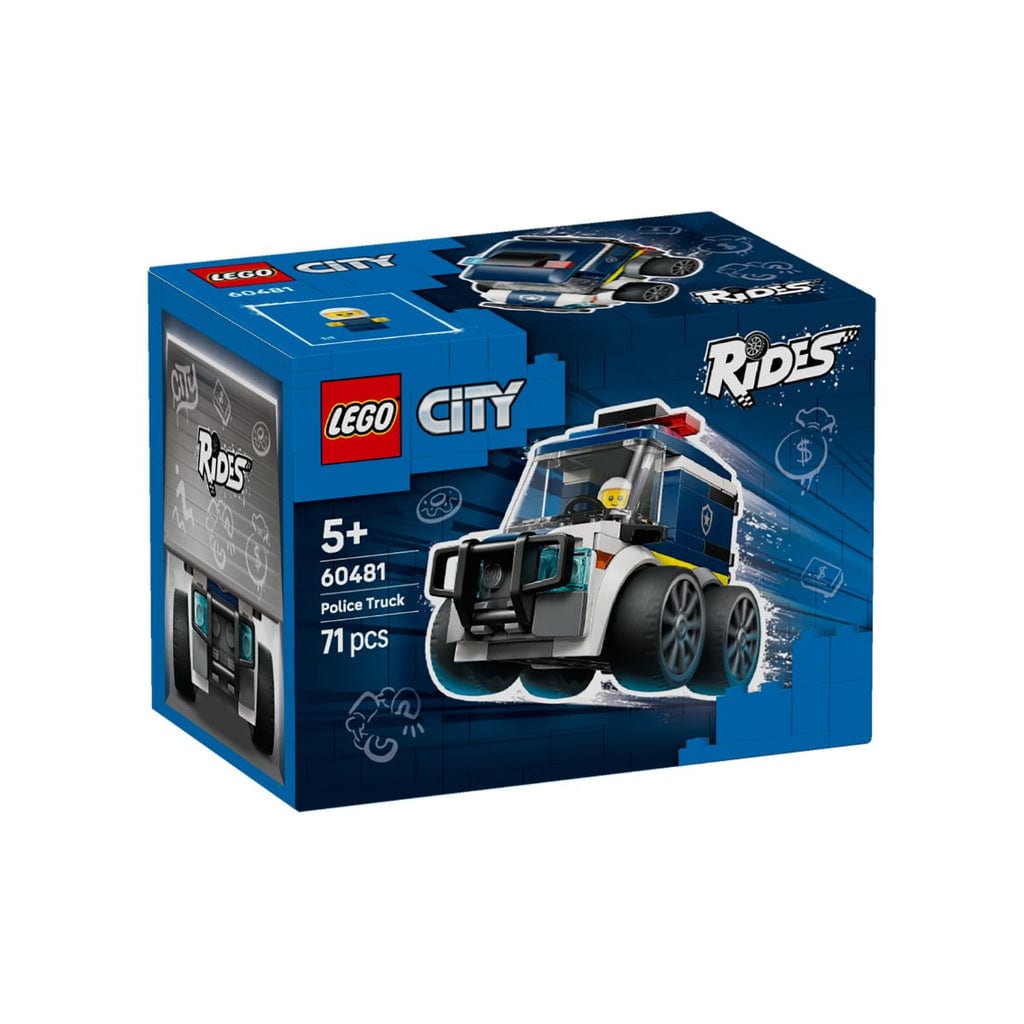 樂高與益智玩具:  警車拼裝玩具 LEGO CITY 60481 (71個零件) 