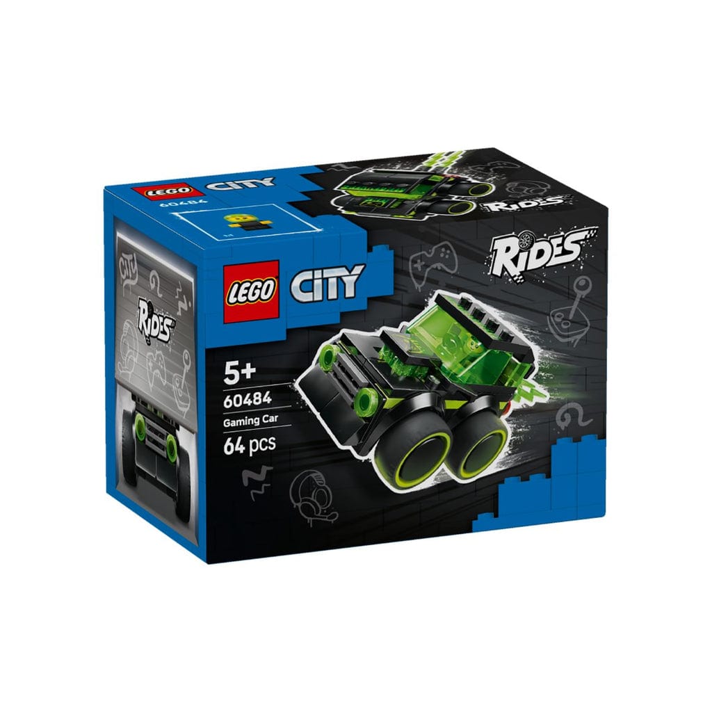 樂高與益智玩具:  遊戲風格賽車拼裝玩具 LEGO CITY 60484 (64個零件) 