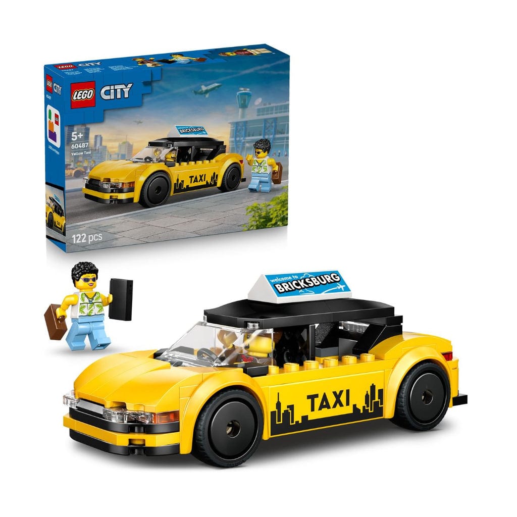 樂高與益智玩具:  黃色計程車 LEGO CITY 60487 (122 件) 