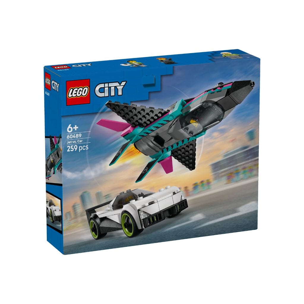  Đồ Chơi Lắp Ráp Máy Bay Phản Lực Và Xe Hơi LEGO CITY 60489 (259 chi tiết) 