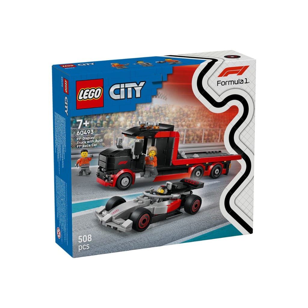  Đồ Chơi Lắp Ráp Xe Tải Trưng Bày F1 Kèm Xe Đua Audi F1 LEGO CITY 60493 (508 chi tiết) 