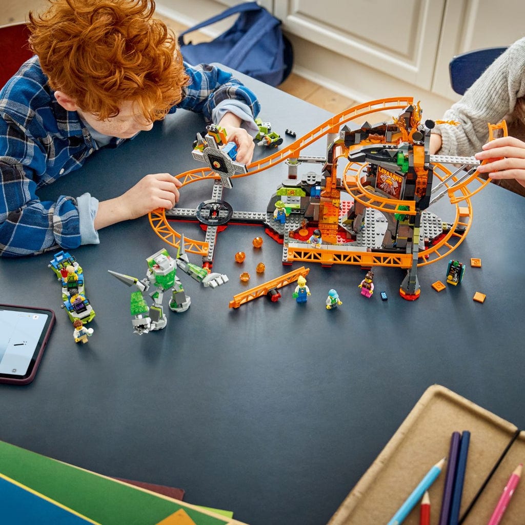  Đồ Chơi Lắp Ráp Khu Vui Chơi Tàu Lượn Núi Lửa LEGO CITY 60501 (1165 chi tiết) 