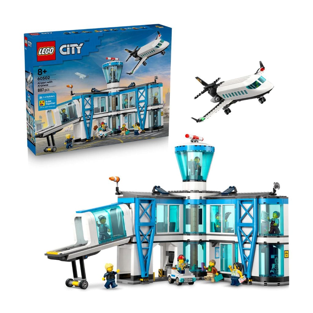 樂高與益智玩具:  機場與飛機 LEGO CITY 60502 (887 件) 