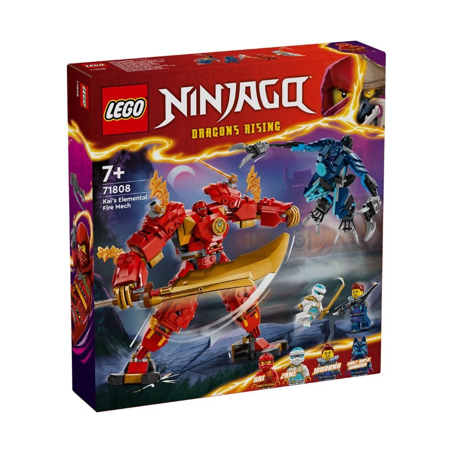 樂高與益智玩具:  樂高NINJAGO Kai的火焰戰甲71808（322個零件） 
