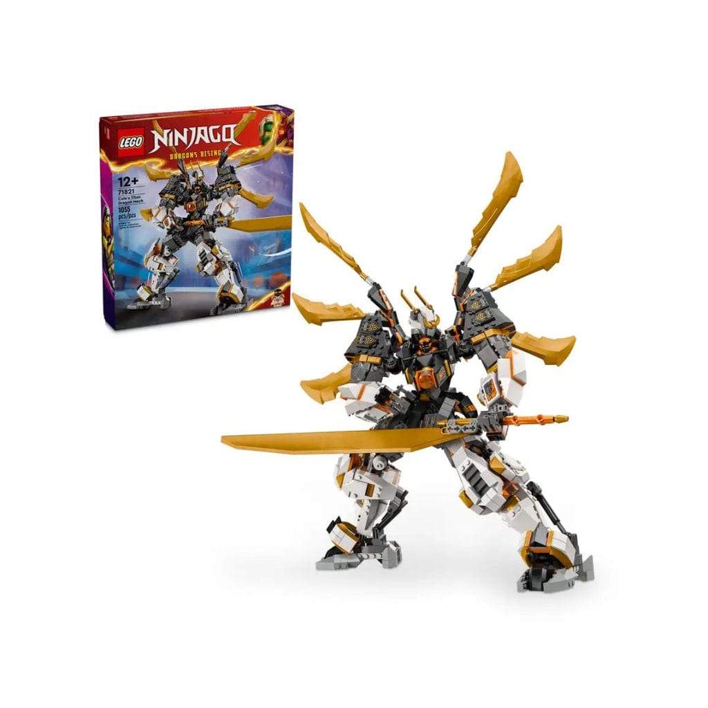 樂高與益智玩具:  科爾的泰坦龍戰甲拼裝玩具 LEGO NINJAGO 71821 (1055 件) 