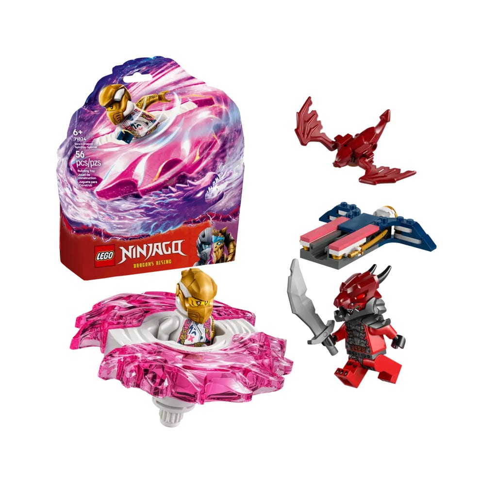 樂高與益智玩具:  Sora 的陀螺拼裝玩具 LEGO NINJAGO 71824 (56 件) 