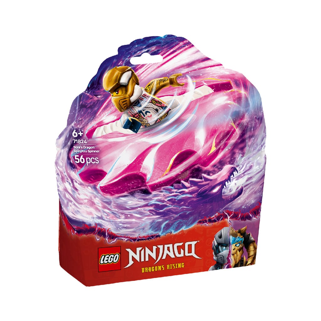 樂高與益智玩具:  Sora 的陀螺拼裝玩具 LEGO NINJAGO 71824 (56 件) 