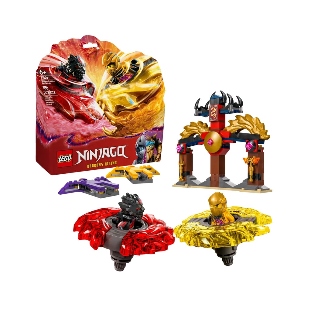 樂高與益智玩具:  Arin 的陀螺與惡勢力拼裝玩具 LEGO NINJAGO 71826 (186 件) 