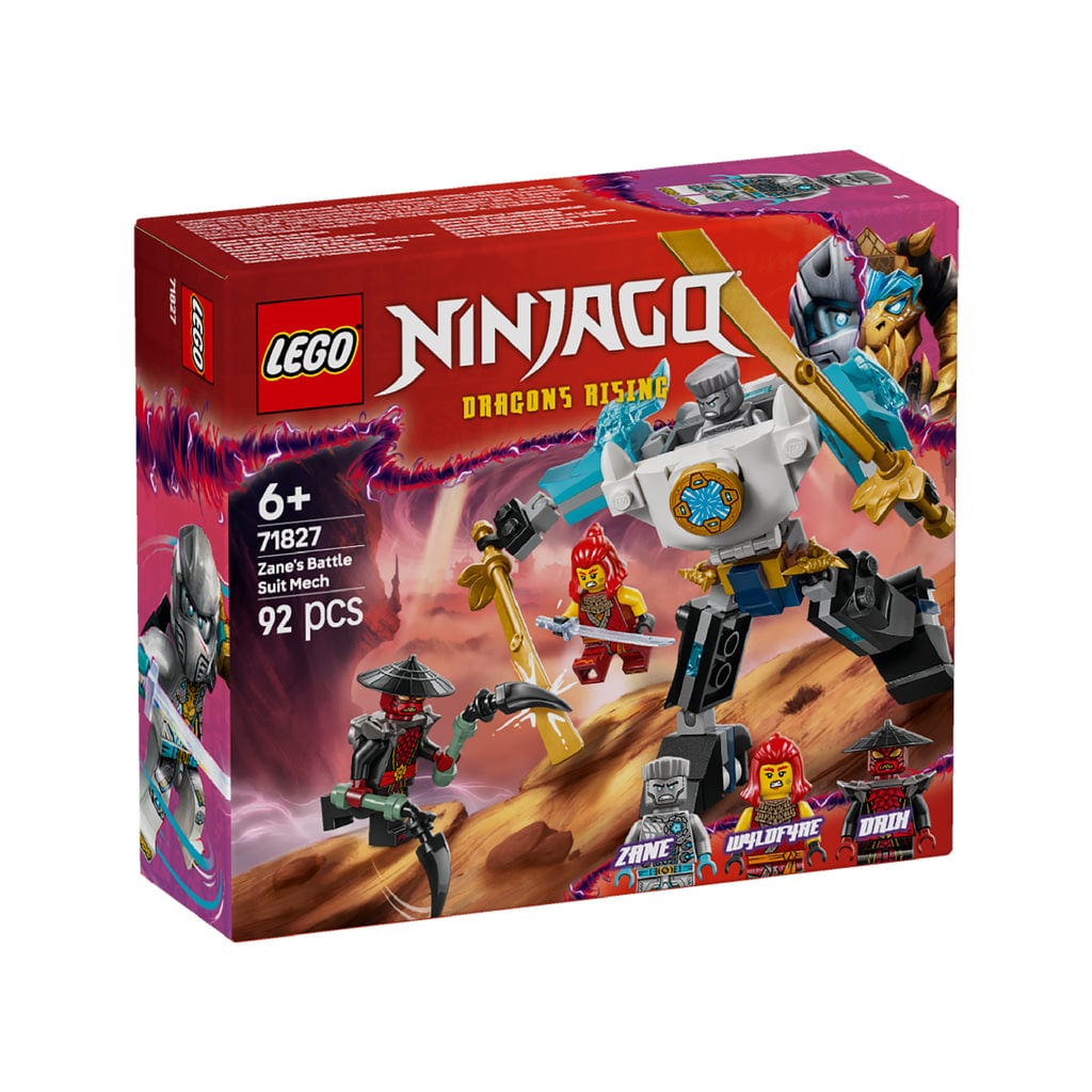 樂高與益智玩具:  Zane 的盔甲拼裝玩具 LEGO NINJAGO 71827 (92 件) 