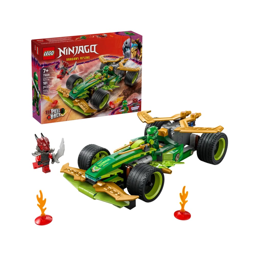 樂高與益智玩具:  樂高NINJAGO Lloyd的賽車71828（181個零件） 