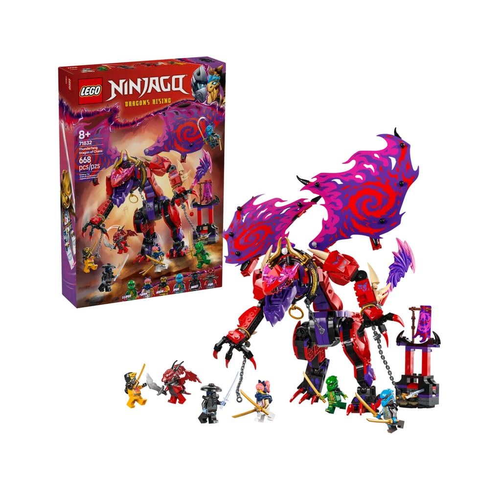 樂高與益智玩具:  雷霆之牙神龍拼裝玩具 LEGO NINJAGO 71832 (668 件) 