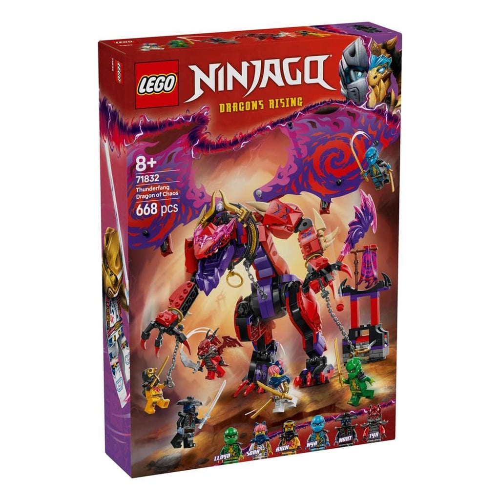 樂高與益智玩具:  雷霆之牙神龍拼裝玩具 LEGO NINJAGO 71832 (668 件) 