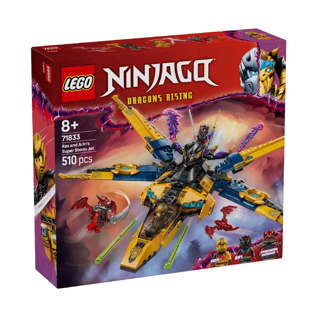 樂高與益智玩具:  Arin 的盔甲和戰鬥機拼裝玩具 LEGO NINJAGO 71833 (510 件) 