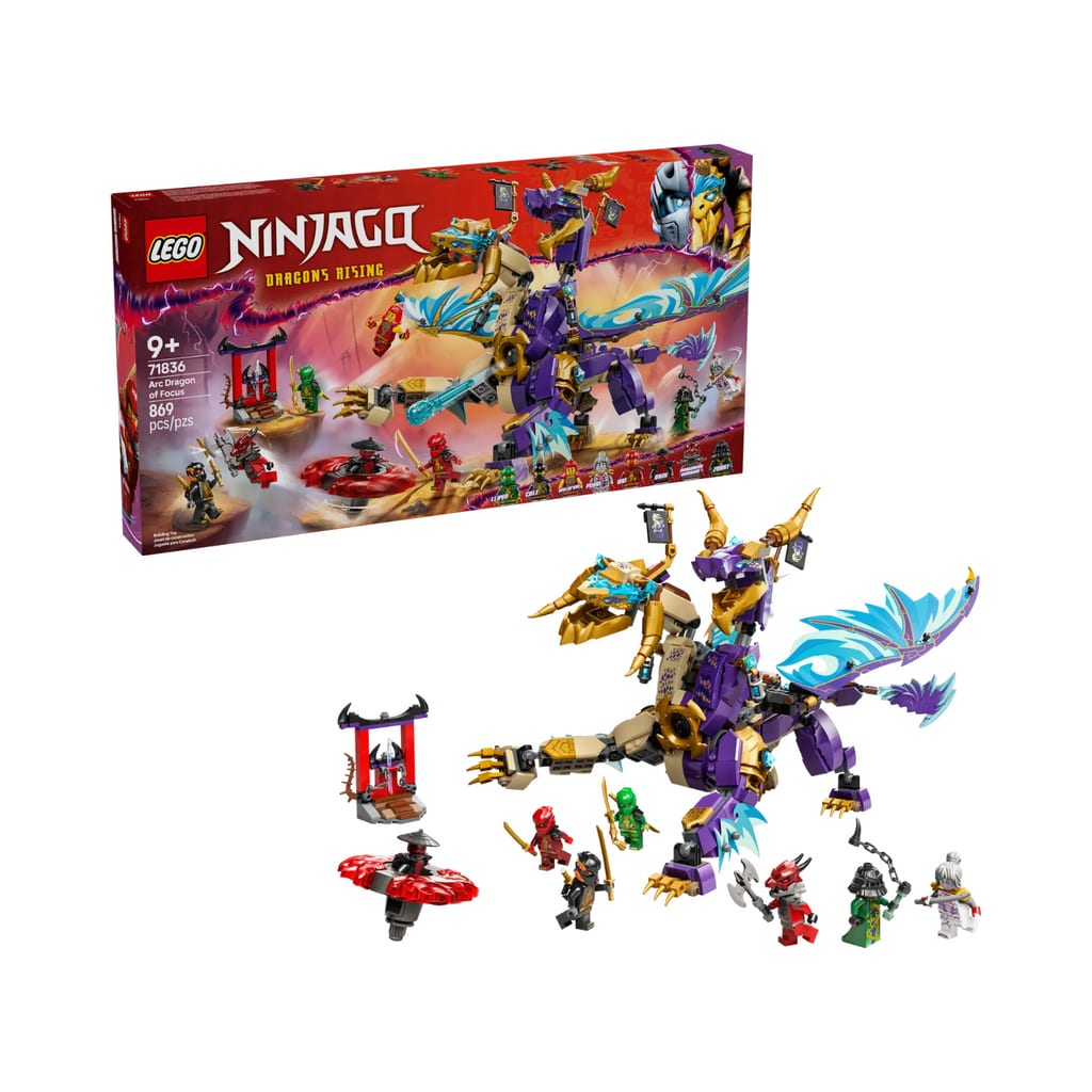 樂高與益智玩具:  Arc 龍拼裝玩具 LEGO NINJAGO 71836 (869 件) 