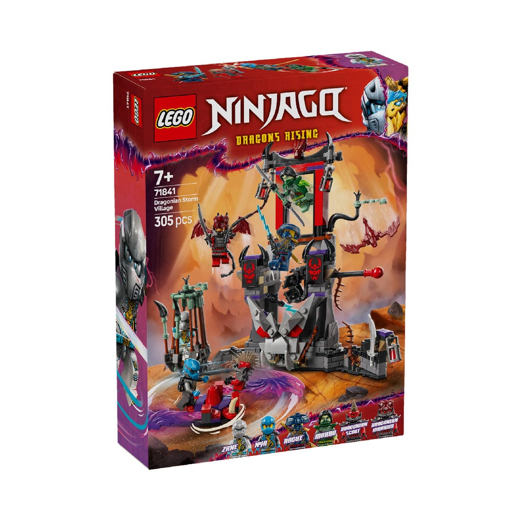 樂高與益智玩具:  樂高NINJAGO龍的村莊71841（305個零件） 