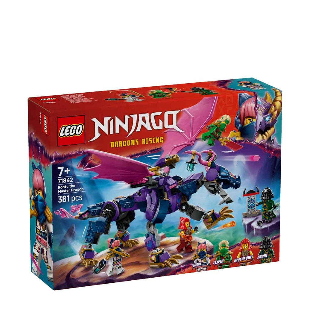 樂高與益智玩具:  樂高NINJAGO Rontu大師龍71842（381個零件） 