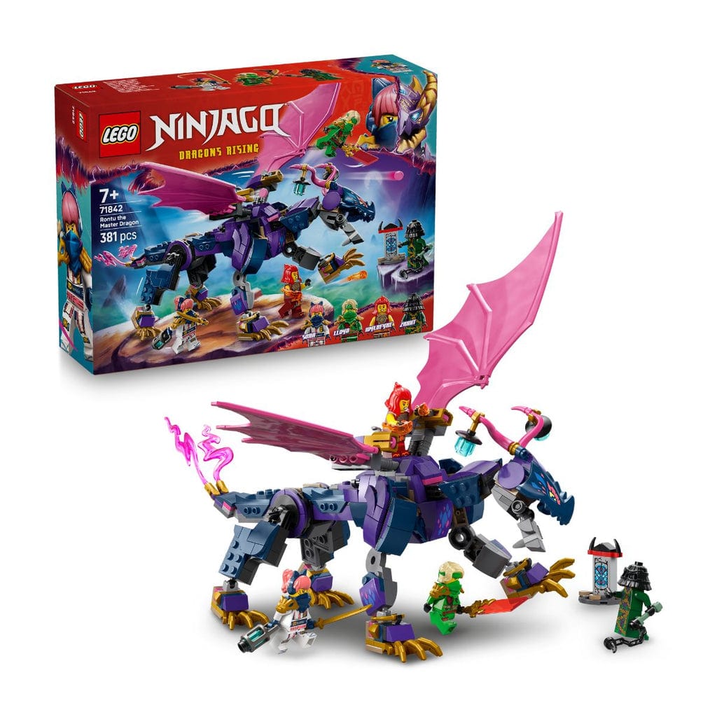樂高與益智玩具:  樂高NINJAGO Rontu大師龍71842（381個零件） 