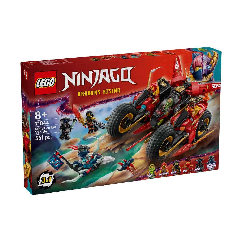 樂高與益智玩具:  超級快速忍者戰鬥車拼裝玩具 LEGO NINJAGO 71844 (561 件) 