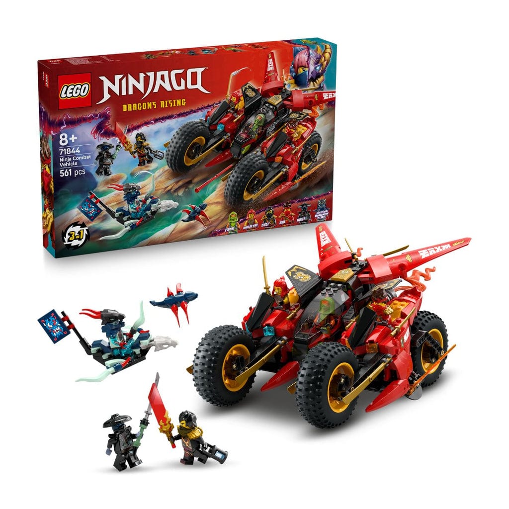 樂高與益智玩具:  超級快速忍者戰鬥車拼裝玩具 LEGO NINJAGO 71844 (561 件) 
