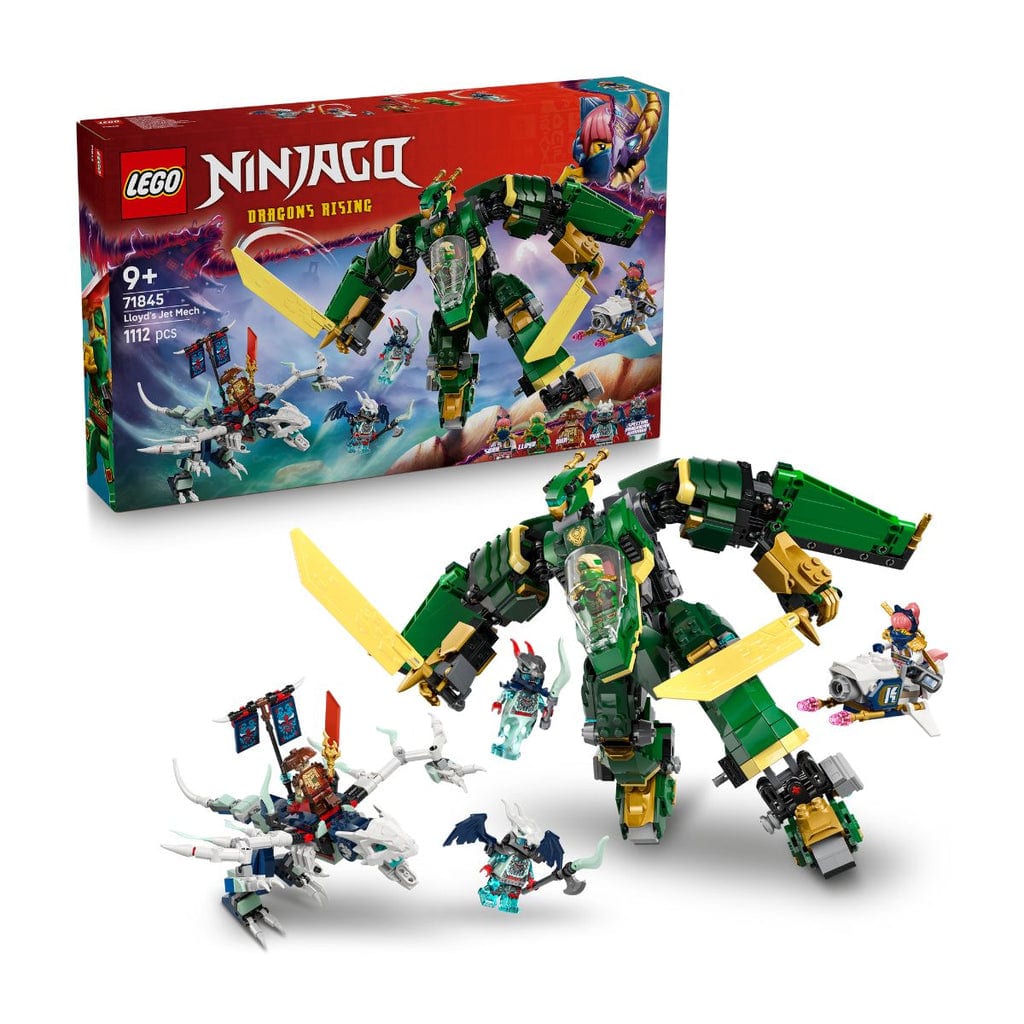 樂高與益智玩具:  Lloyd與噴氣戰甲拼裝玩具 LEGO NINJAGO 71845 (1112個零件) 