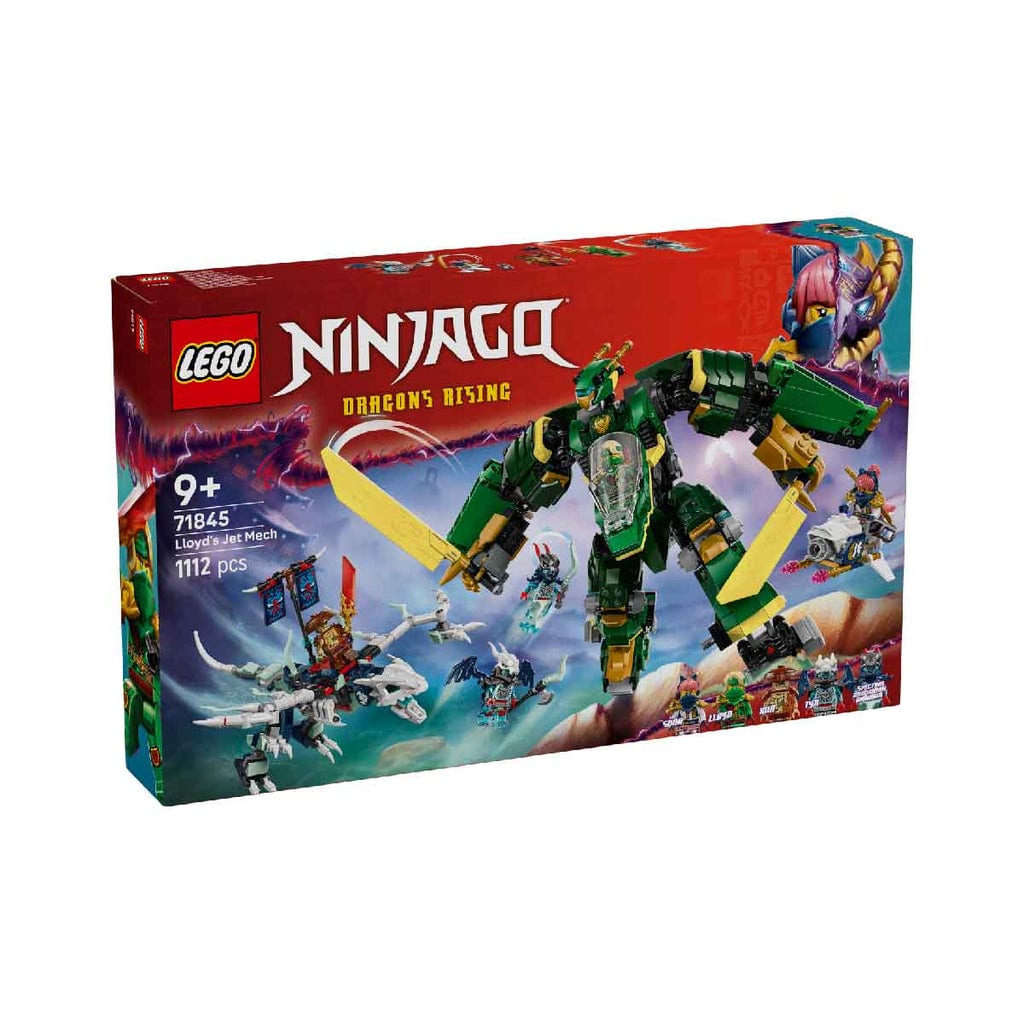 樂高與益智玩具:  Lloyd與噴氣戰甲拼裝玩具 LEGO NINJAGO 71845 (1112個零件) 