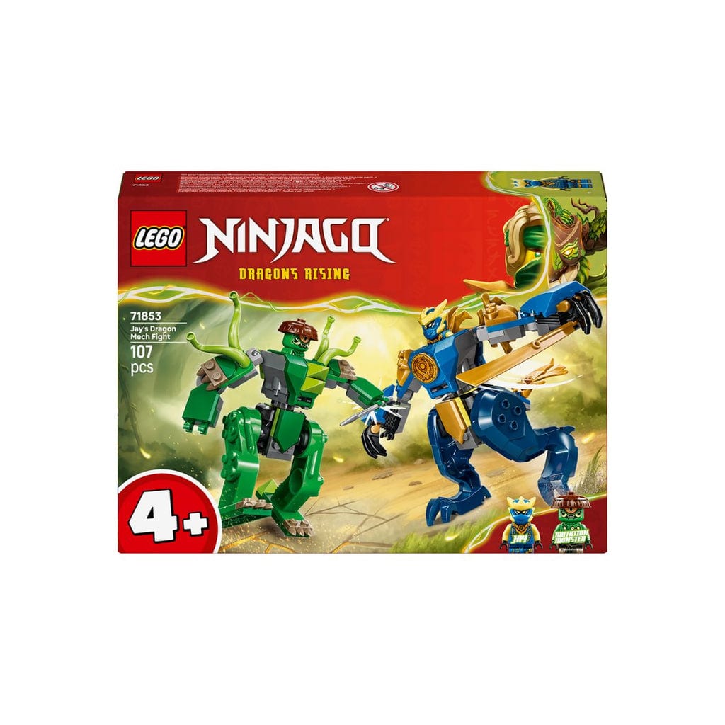 樂高與益智玩具:  傑的龍戰甲拼裝玩具 LEGO NINJAGO 71853 (107個零件) 