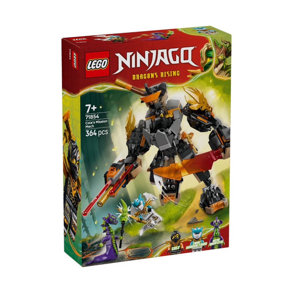 樂高與益智玩具:  科爾的戰甲與贊恩的龍拼裝玩具 LEGO NINJAGO 71854 