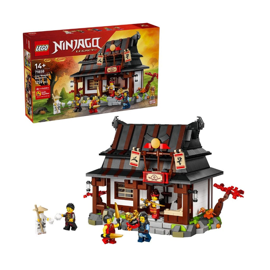 樂高與益智玩具:  四武器鐵匠：LEGO NINJAGO 15週年紀念 71858 (1259個細節) 