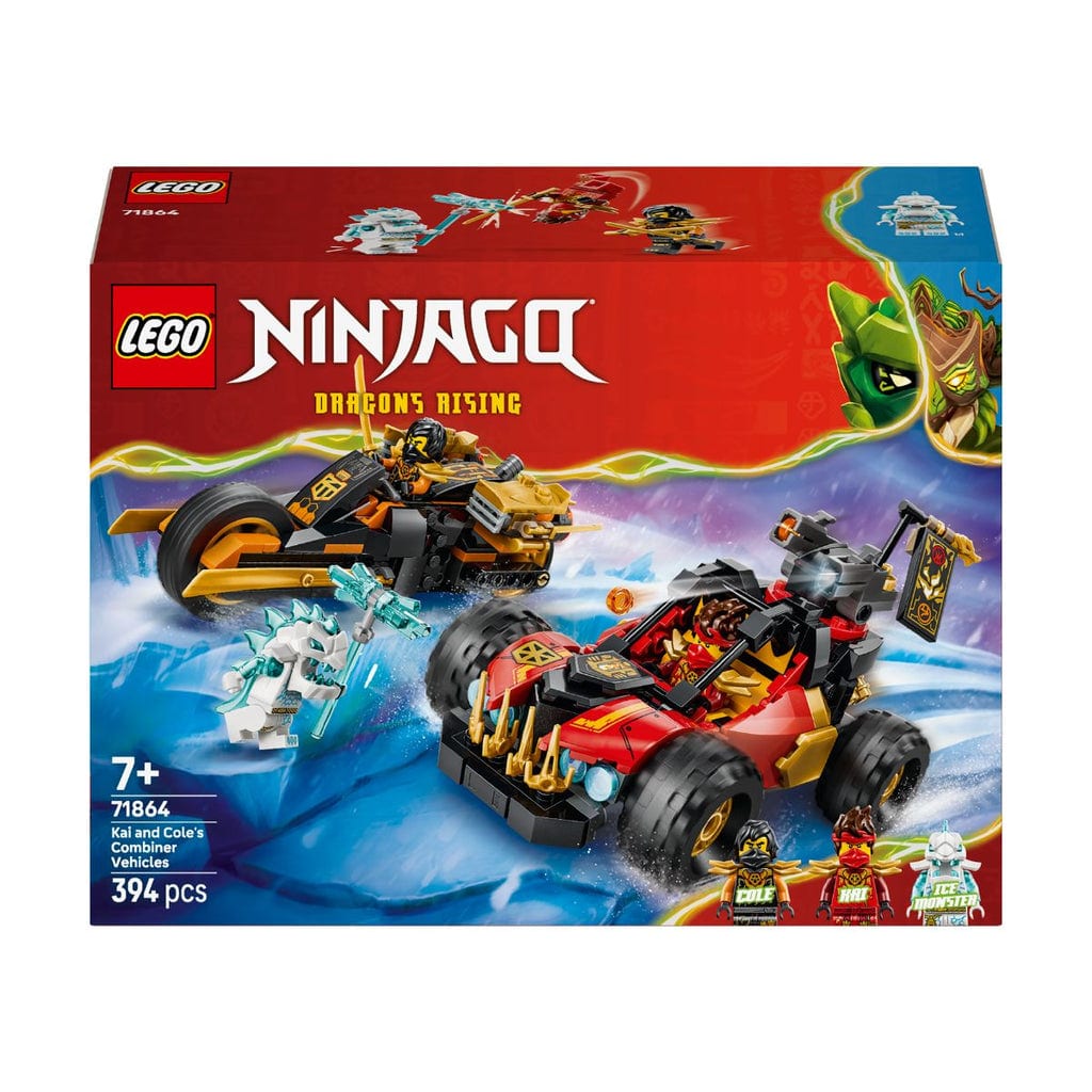 樂高與益智玩具:  凱和科爾的超級戰車拼裝玩具 LEGO NINJAGO 71864 (394個零件) 