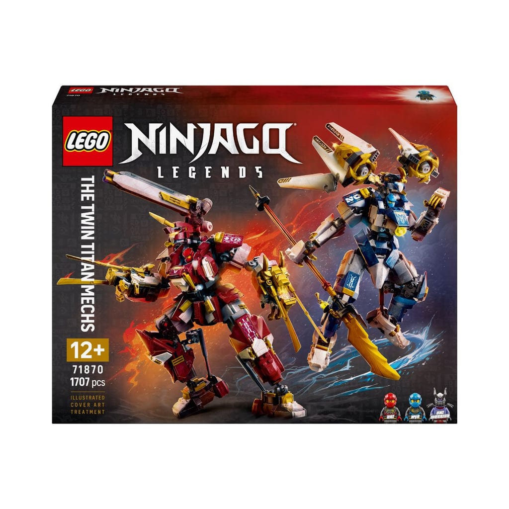 樂高與益智玩具:  泰坦戰甲雙人拼裝玩具 LEGO NINJAGO 71870 (1707個零件) 