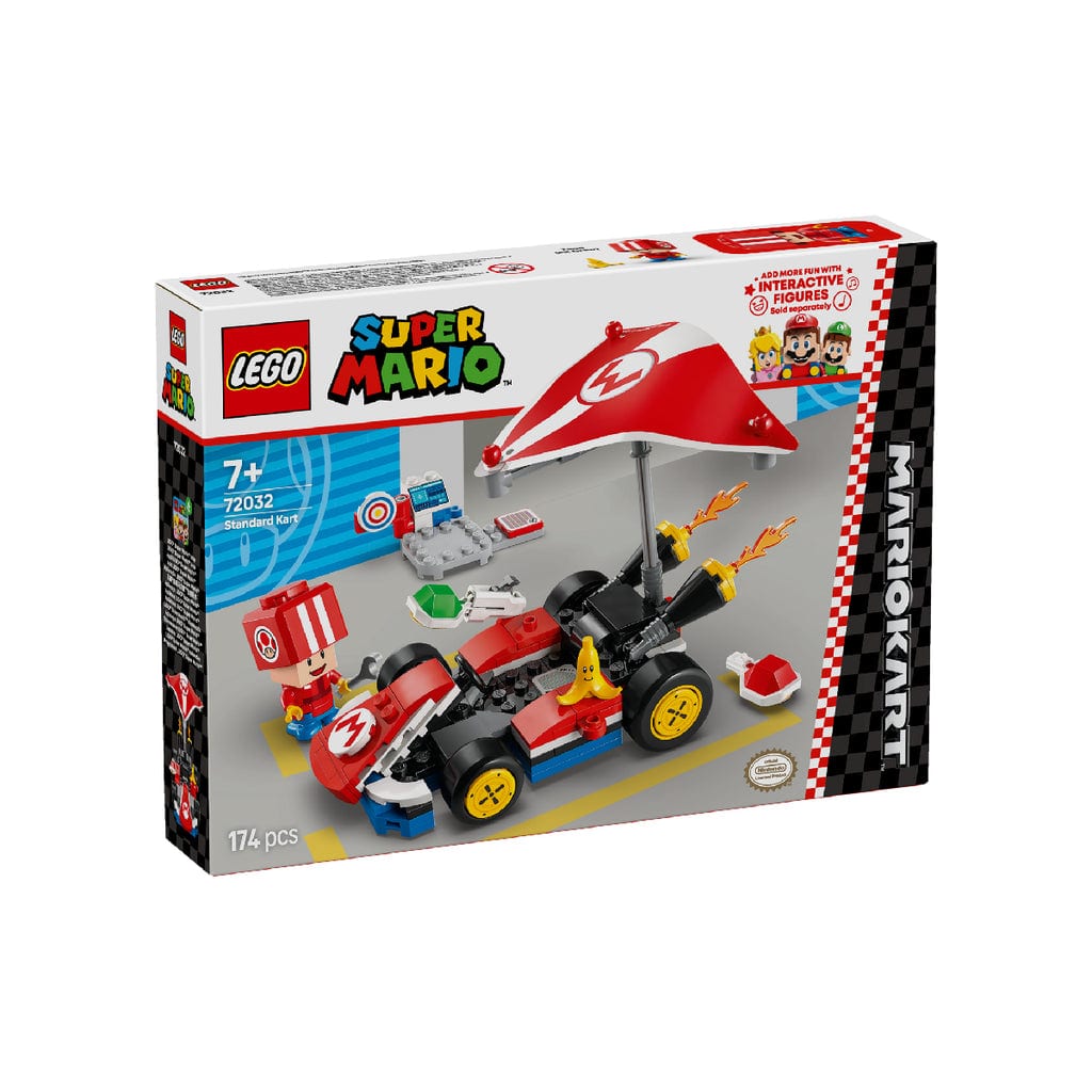 樂高與益智玩具:  標準卡丁車拼裝玩具 LEGO SUPER MARIO 72032 (174 件) 
