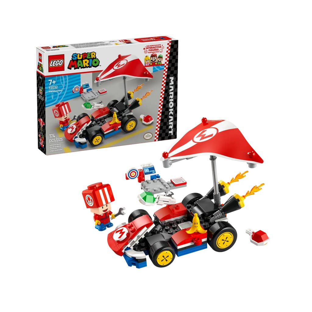 樂高與益智玩具:  標準卡丁車拼裝玩具 LEGO SUPER MARIO 72032 (174 件) 