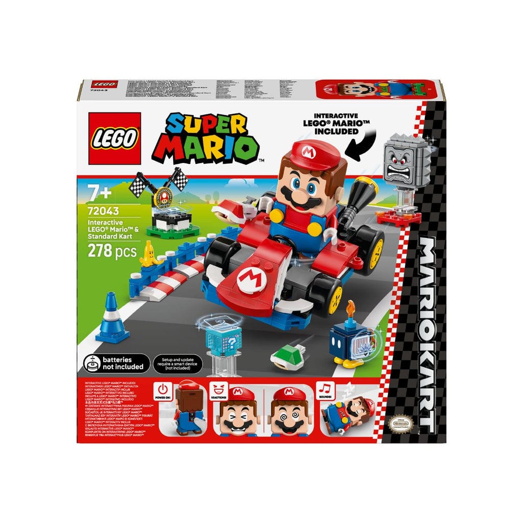 樂高與益智玩具:  互動馬里奧與標準車 LEGO SUPER MARIO 72043 (278個零件) 