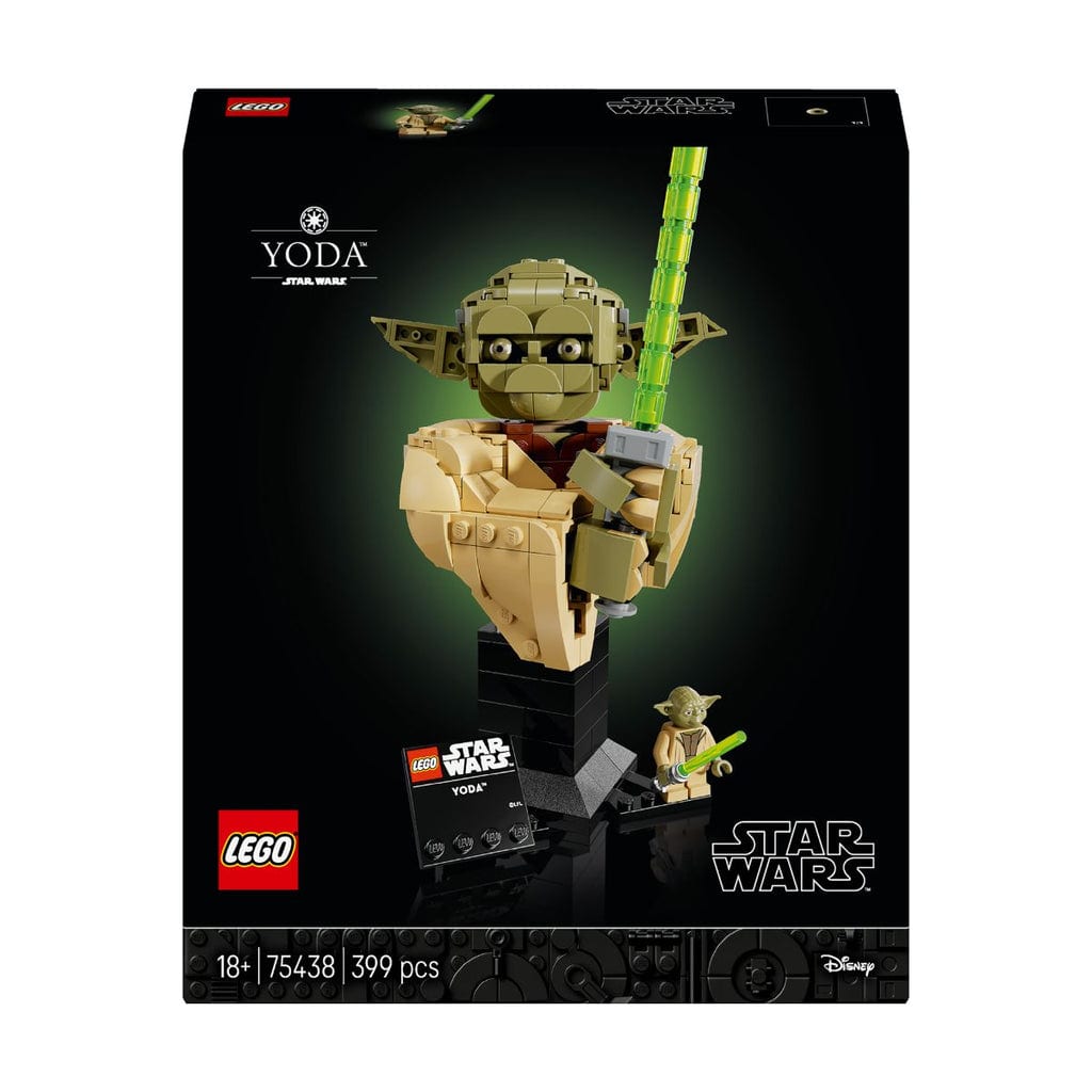 樂高與益智玩具:  尤達半身像拼裝玩具 LEGO STAR WARS 75438 (399個零件) 
