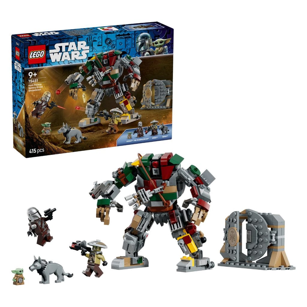 樂高與益智玩具:  在Hutt宮殿與機器人戰鬥拼裝玩具 LEGO STAR WARS 75451 (415個零件) 