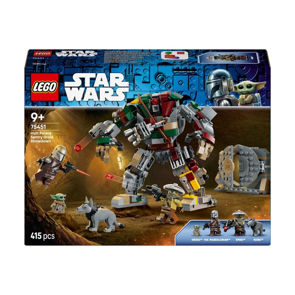 樂高與益智玩具:  在Hutt宮殿與機器人戰鬥拼裝玩具 LEGO STAR WARS 75451 (415個零件) 