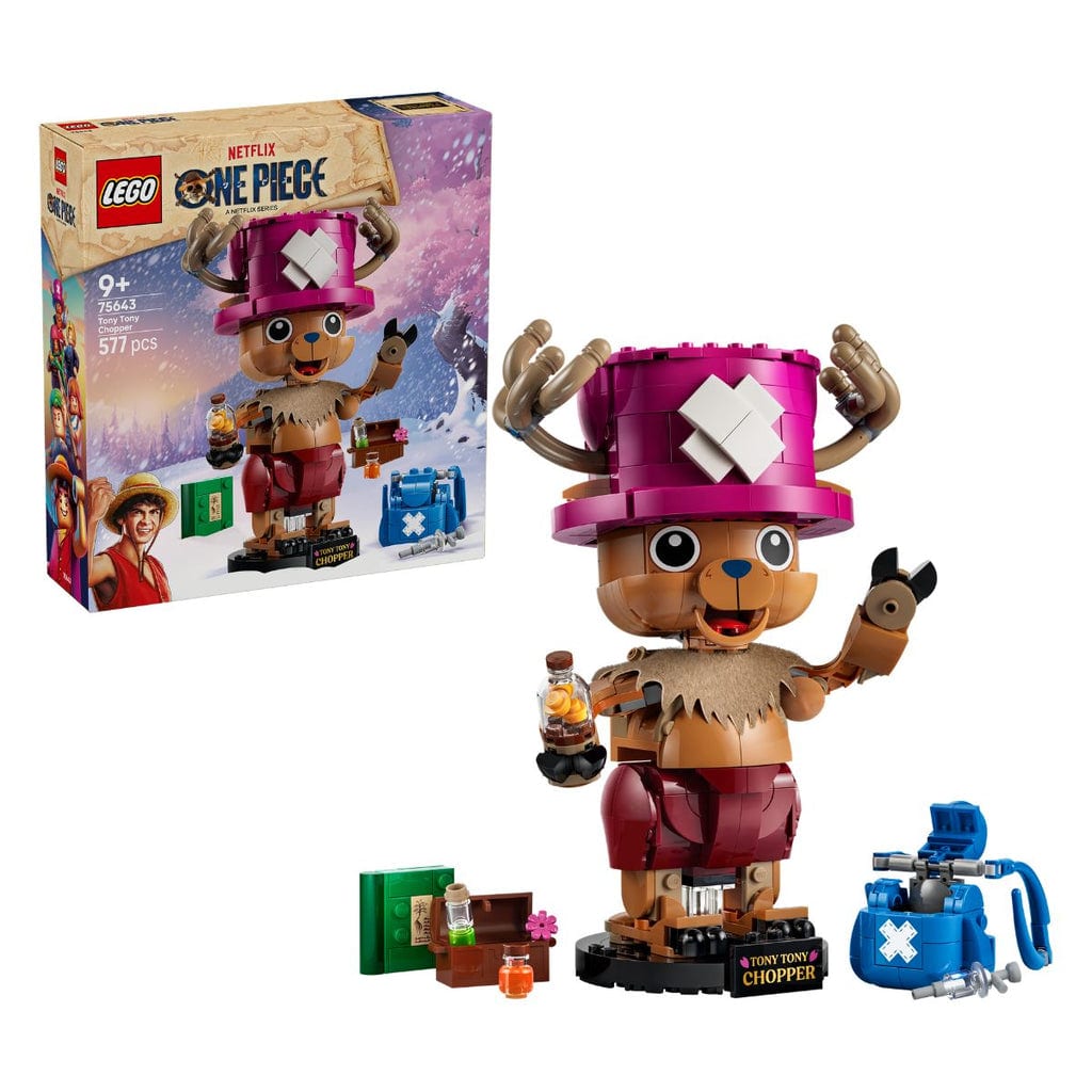 樂高與益智玩具:  Tony Tony Chopper角色模型拼裝玩具 LEGO ONE PIECE 75643-LG (577個零件) 
