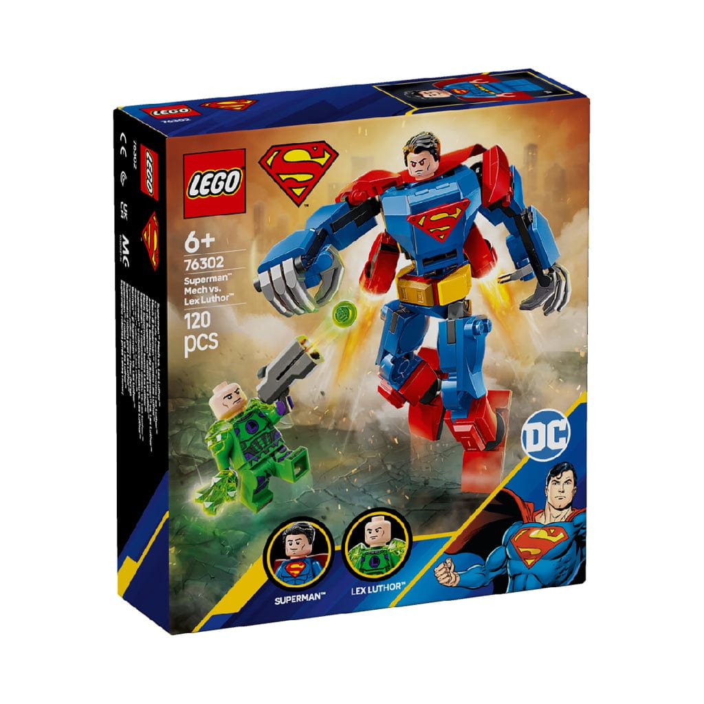 樂高與益智玩具:  超級英雄大戰 Lex Luthor 拼裝玩具 LEGO SUPERHEROES 76302 (120 件) 
