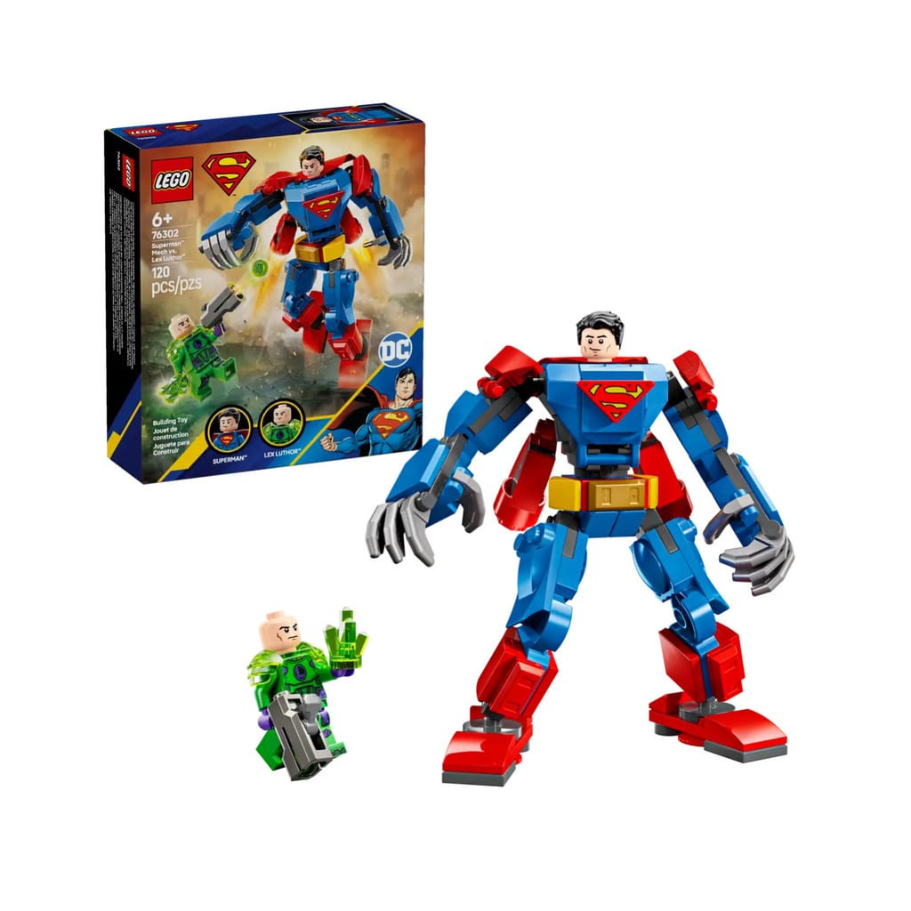 樂高與益智玩具:  超級英雄大戰 Lex Luthor 拼裝玩具 LEGO SUPERHEROES 76302 (120 件) 