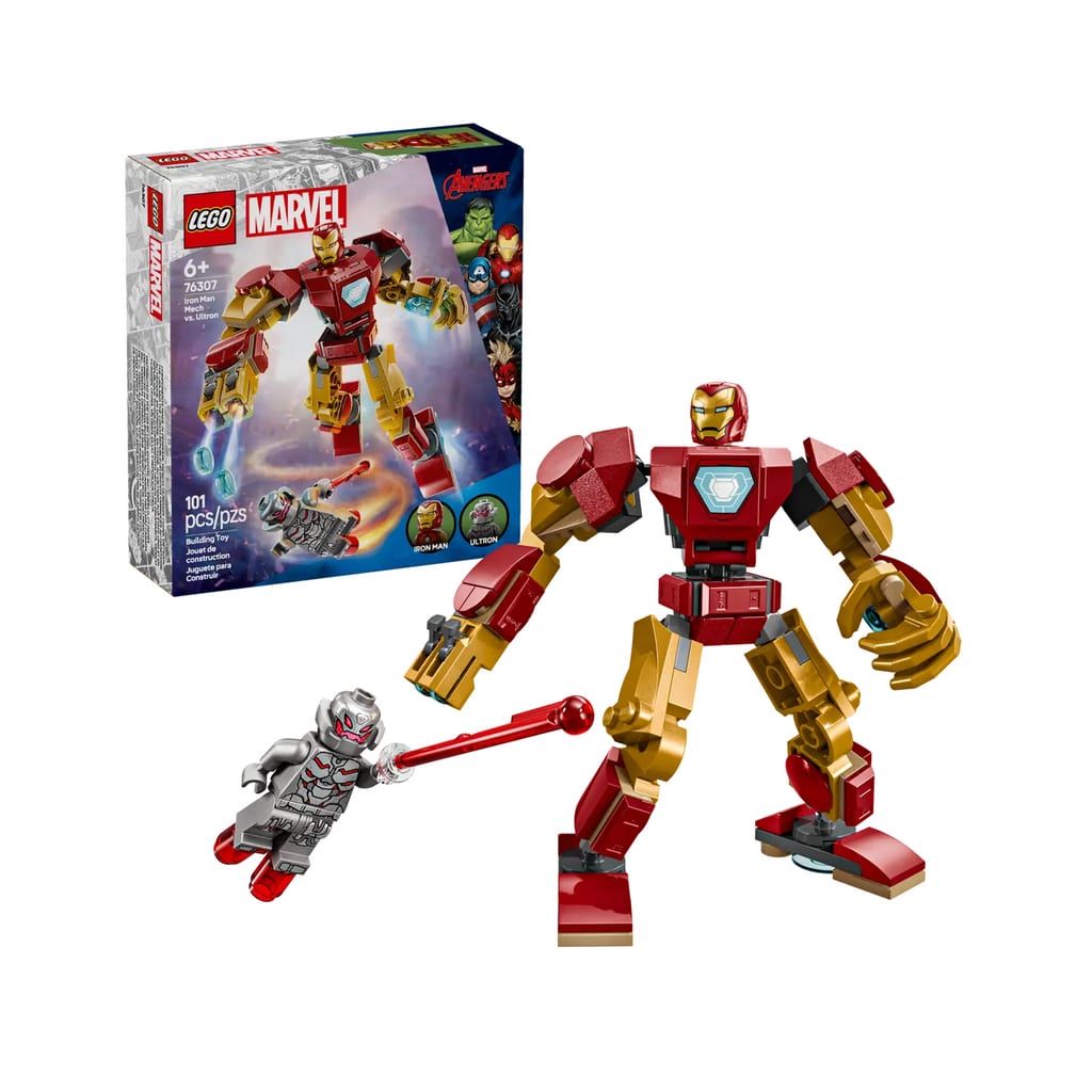樂高與益智玩具:  鋼鐵俠機器人大戰 Ultron 拼裝玩具 LEGO SUPERHEROES 76307 (101 件) 
