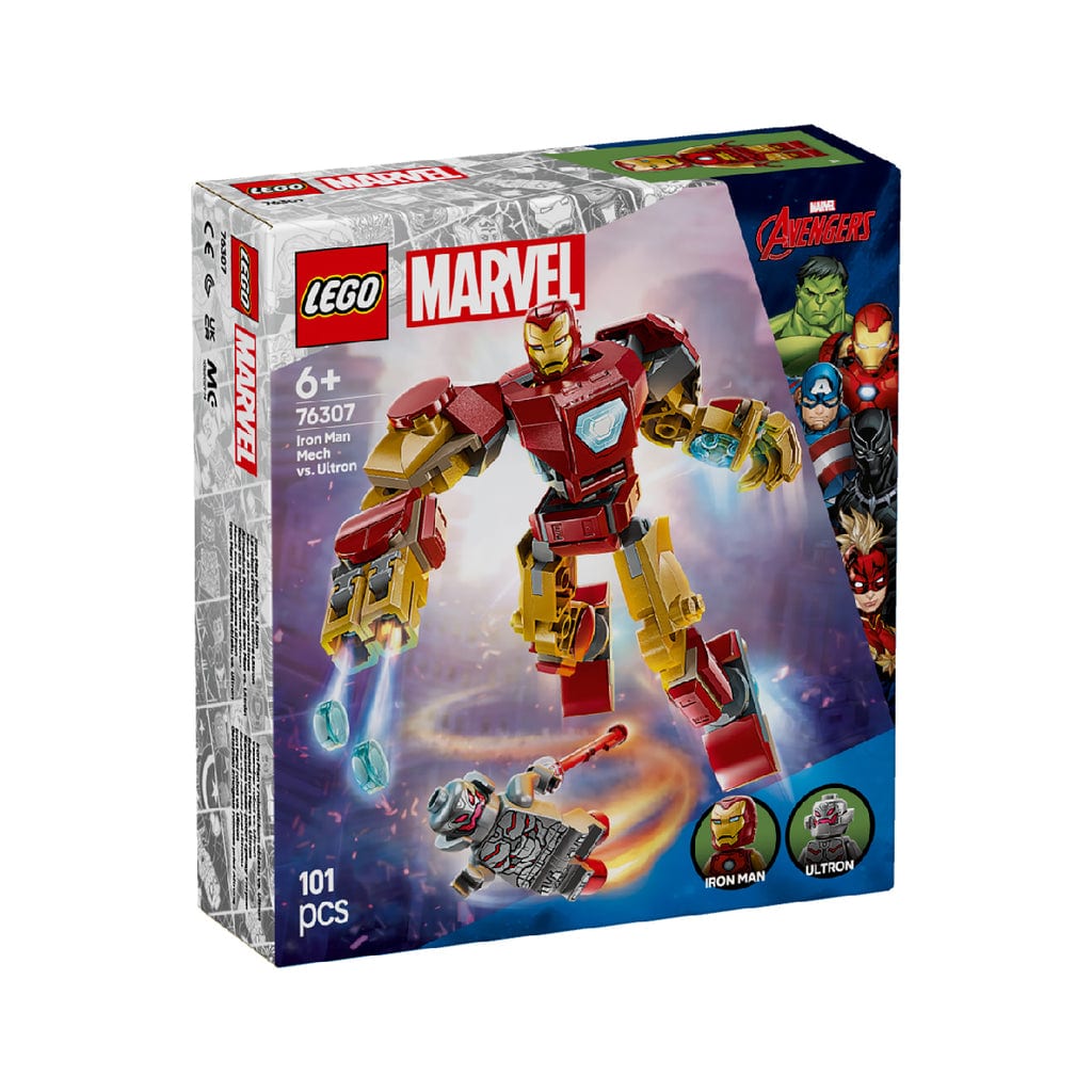 樂高與益智玩具:  鋼鐵俠機器人大戰 Ultron 拼裝玩具 LEGO SUPERHEROES 76307 (101 件) 